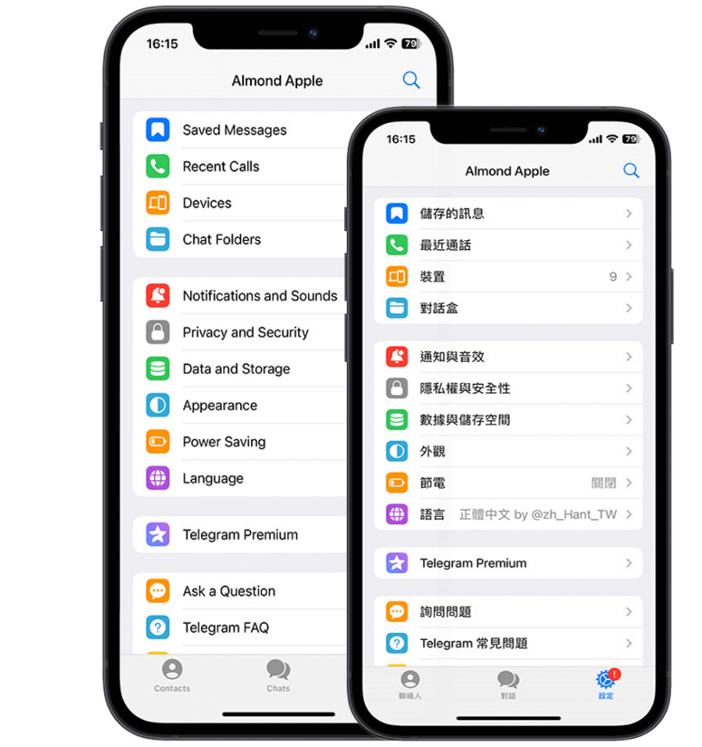 Telegram iOS 端预览